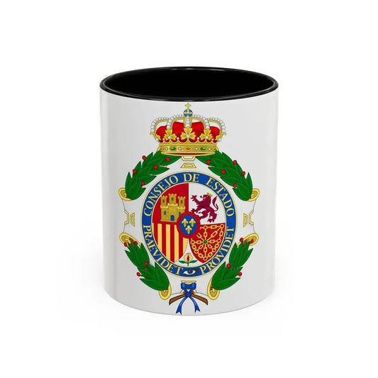 Coat of Arms of the Spanish Council of State - Accent Coffee Mug 11oz Black - Go Mug Yourself