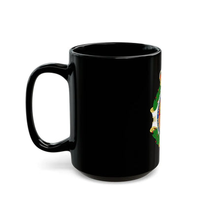 Coat of Arms of the Spanish Council of State - Black Coffee Mug-Go Mug Yourself