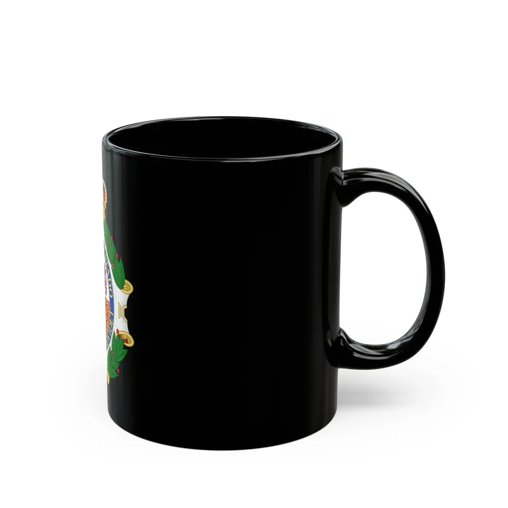 Coat of Arms of the Spanish Council of State - Black Coffee Mug-Go Mug Yourself