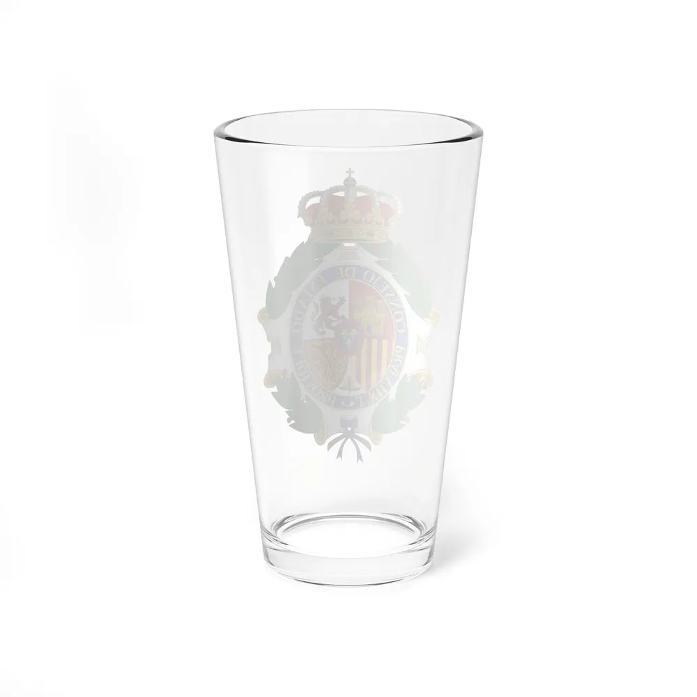 Coat of Arms of the Spanish Council of State - Pint Glass 16oz-Go Mug Yourself