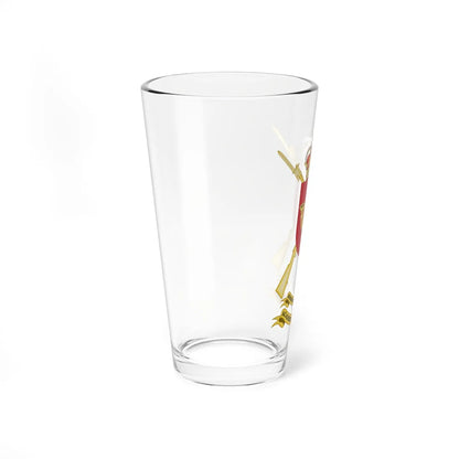 Coat of Arms of the Spanish Infantry Academy Common variant (Spain) (Coat of Arms) Pint Glass 16oz - Go Mug Yourself