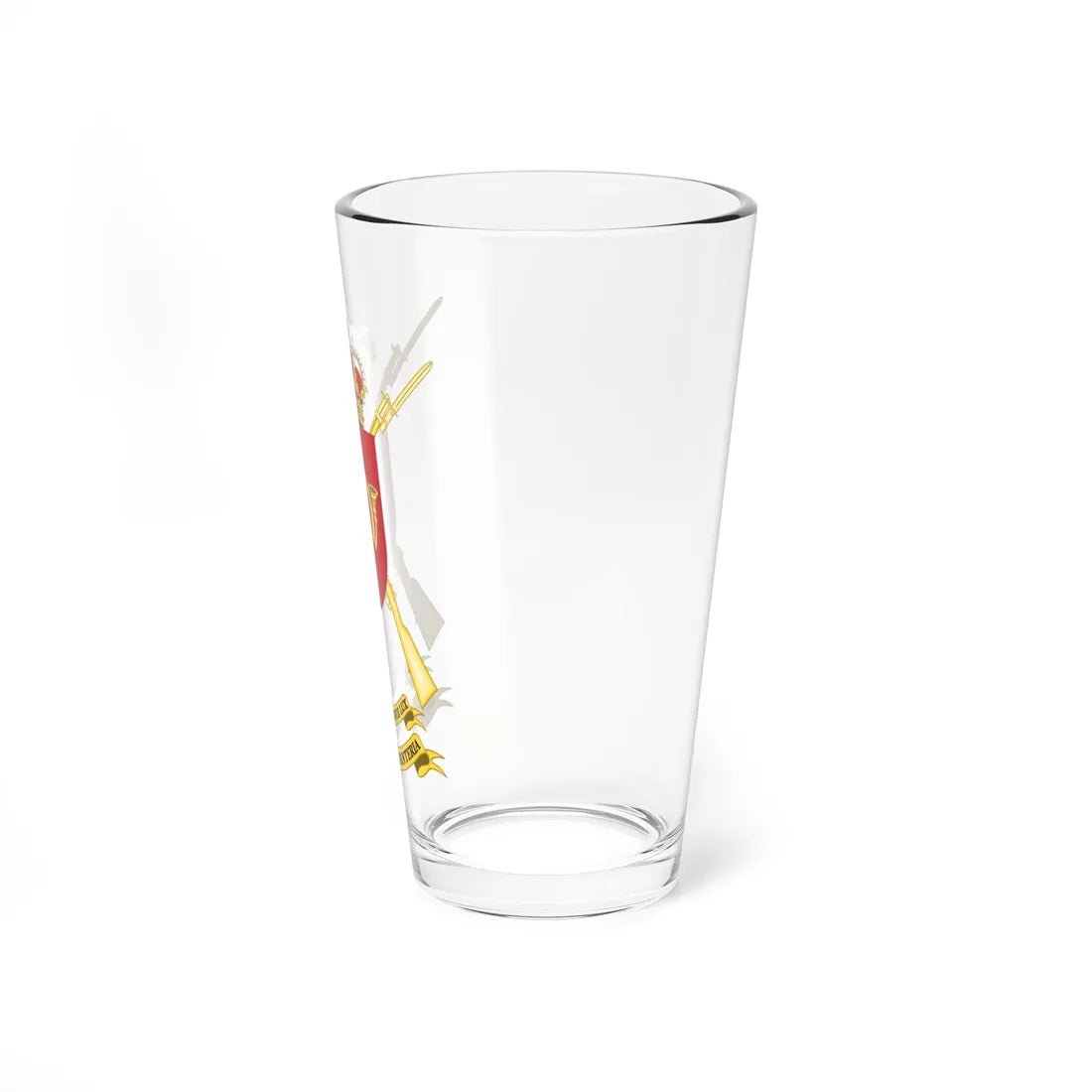 Coat of Arms of the Spanish Infantry Academy Common variant (Spain) (Coat of Arms) Pint Glass 16oz - Go Mug Yourself