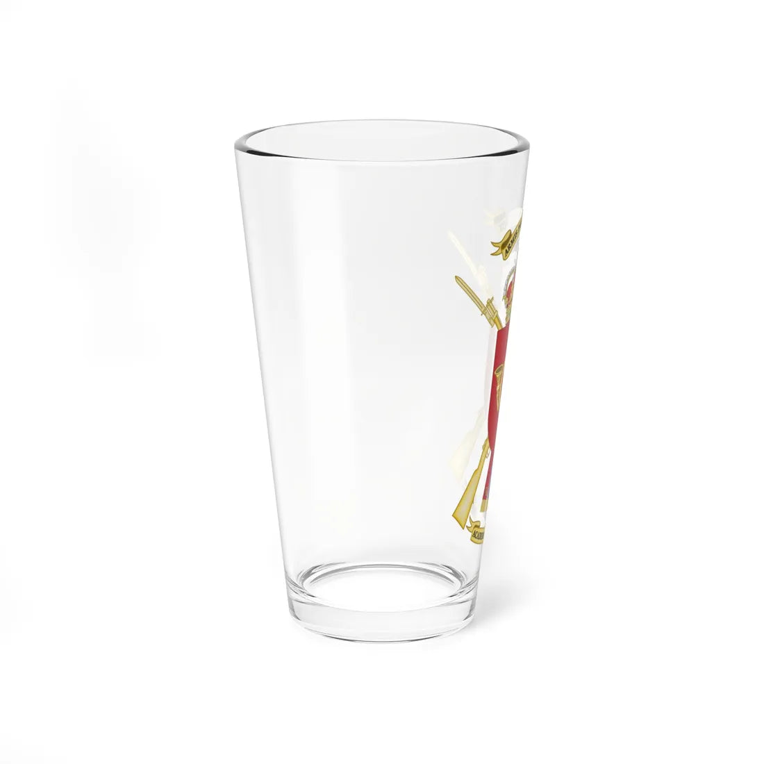Coat of Arms of the Spanish Infantry Academy (Spain) (Coat of Arms) Pint Glass 16oz - Go Mug Yourself