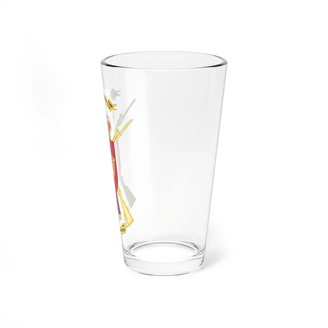 Coat of Arms of the Spanish Infantry Academy (Spain) (Coat of Arms) Pint Glass 16oz - Go Mug Yourself