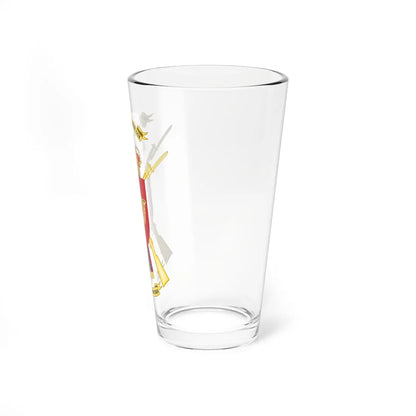Coat of Arms of the Spanish Infantry Academy (Spain) (Coat of Arms) Pint Glass 16oz - Go Mug Yourself