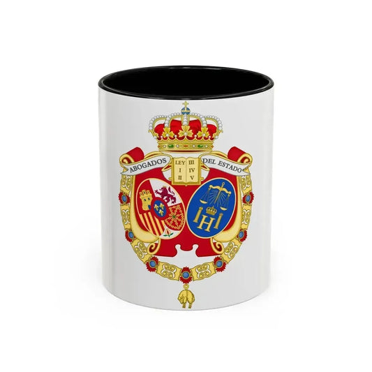 Coat of Arms of the Spanish Legal Representatives of the State - Accent Coffee Mug 11oz Black - Go Mug Yourself