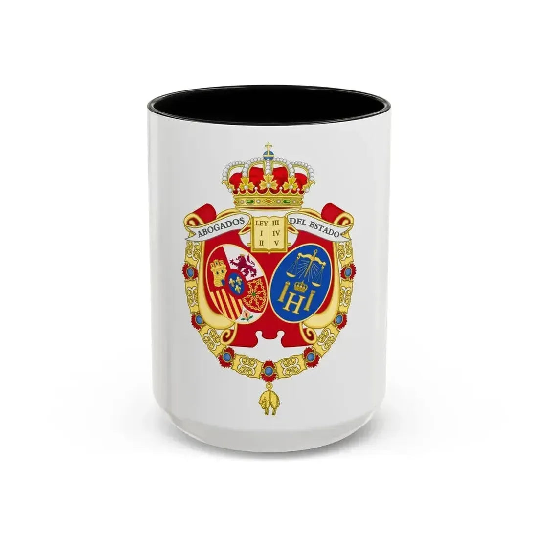 Coat of Arms of the Spanish Legal Representatives of the State - Accent Coffee Mug 15oz Black - Go Mug Yourself