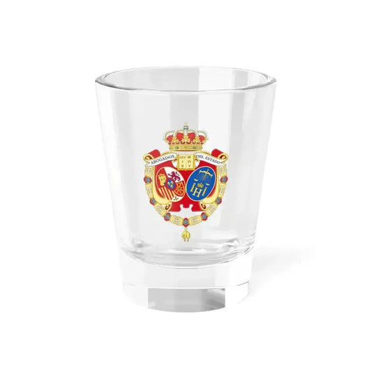 Coat of Arms of the Spanish Legal Representatives of the State - Shot Glass 1.5oz 1.5oz - Go Mug Yourself