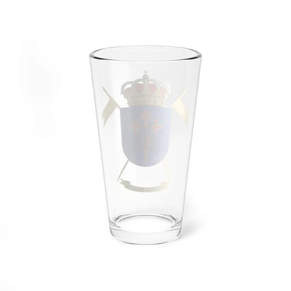 Coat of Arms of the Spanish Military Stud (Spain) (Coat of Arms) Pint Glass 16oz - Go Mug Yourself