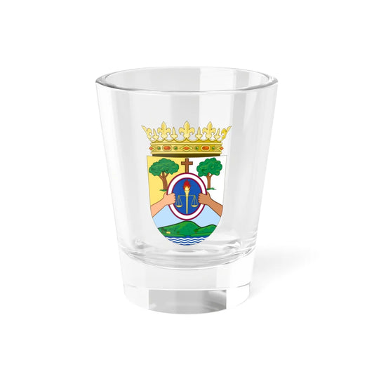 Coat of Arms of the Spanish Province of Fernando Poo (Equatorial Guinea) (Coat of Arms) Shot Glass 1.5oz 1.5oz - Go Mug Yourself