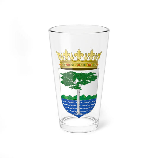 Coat of Arms of the Spanish Province of Río Muni (Equatorial Guinea) (Coat of Arms) Pint Glass 16oz 16oz - Go Mug Yourself