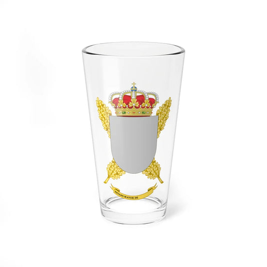 Coat of Arms of the Staff of the Spanish Army Units-Template (Spain) (Coat of Arms) Pint Glass 16oz 16oz - Go Mug Yourself