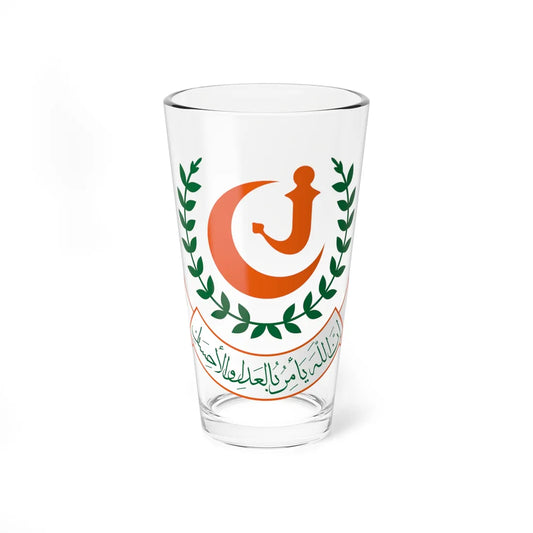 Coat of arms of the State of Upper Yafa (Yemen) (Coat of Arms) Pint Glass 16oz 16oz - Go Mug Yourself