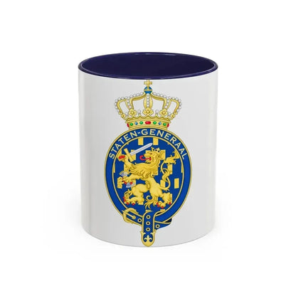 Coat of arms of the Staten Generaal - Accent Coffee Mug 11oz Navy - Go Mug Yourself