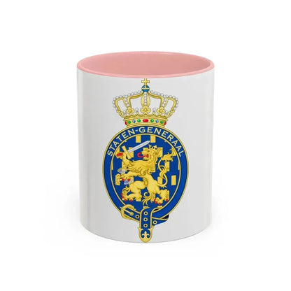 Coat of arms of the Staten Generaal - Accent Coffee Mug 11oz Pink - Go Mug Yourself