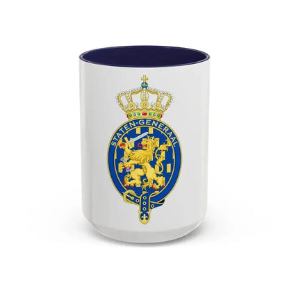 Coat of arms of the Staten Generaal - Accent Coffee Mug 15oz Navy - Go Mug Yourself