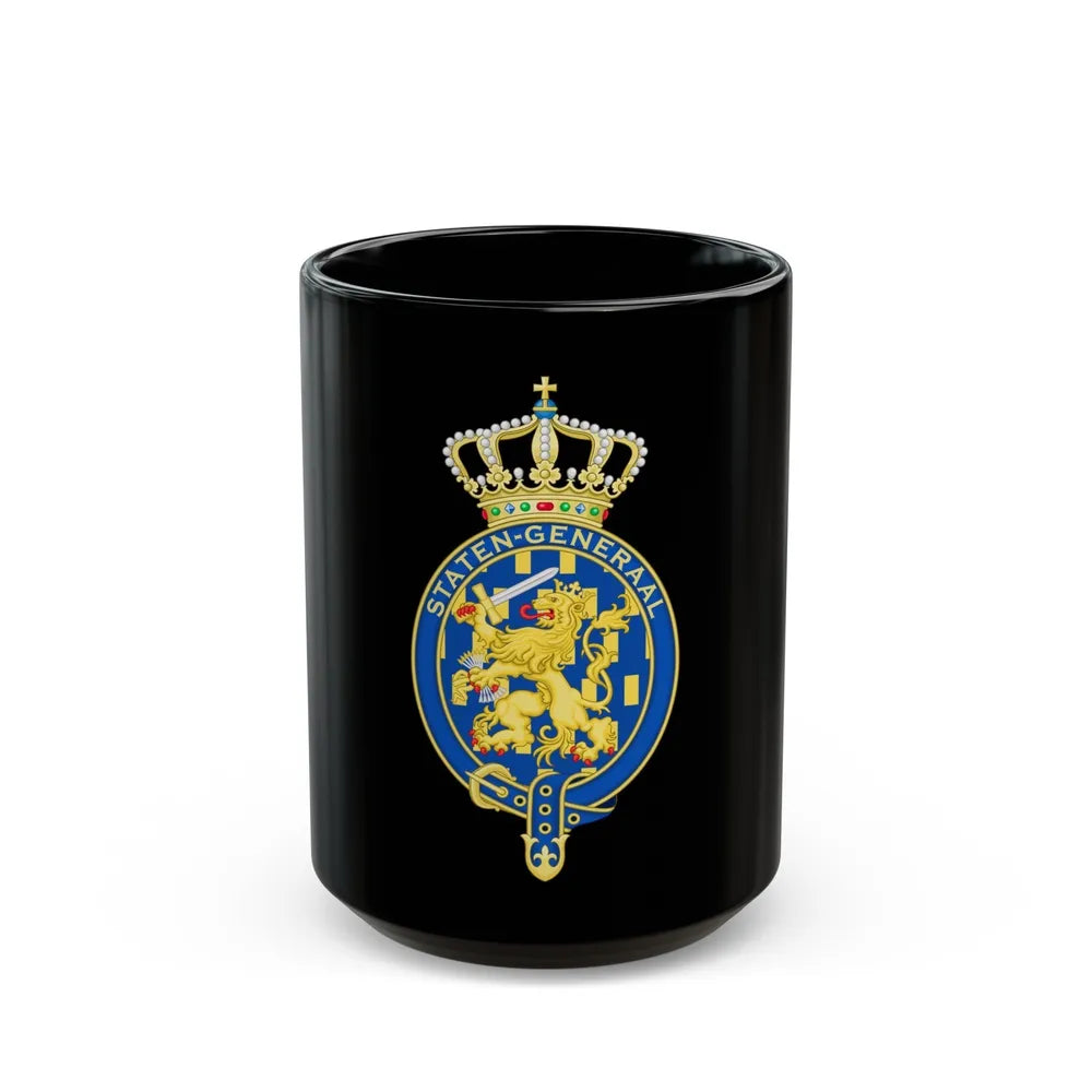 Coat of arms of the Staten Generaal - Black Coffee Mug-15oz-Go Mug Yourself