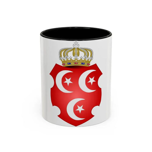 Coat of Arms of the Sultan of Egypt - Accent Coffee Mug 11oz Black - Go Mug Yourself