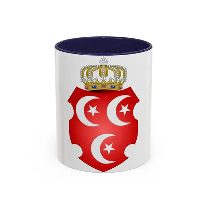 Coat of Arms of the Sultan of Egypt - Accent Coffee Mug 11oz Navy - Go Mug Yourself