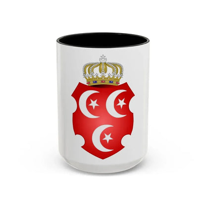 Coat of Arms of the Sultan of Egypt - Accent Coffee Mug 15oz Black - Go Mug Yourself