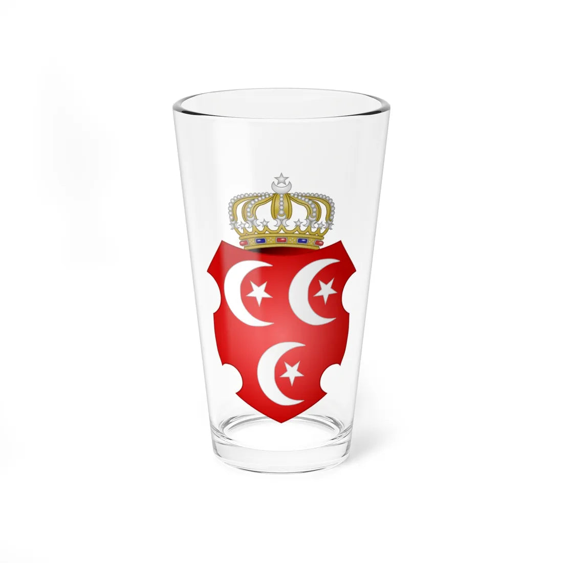 Coat of Arms of the Sultan of Egypt (Egypt) (Coat of Arms) Pint Glass 16oz 16oz - Go Mug Yourself