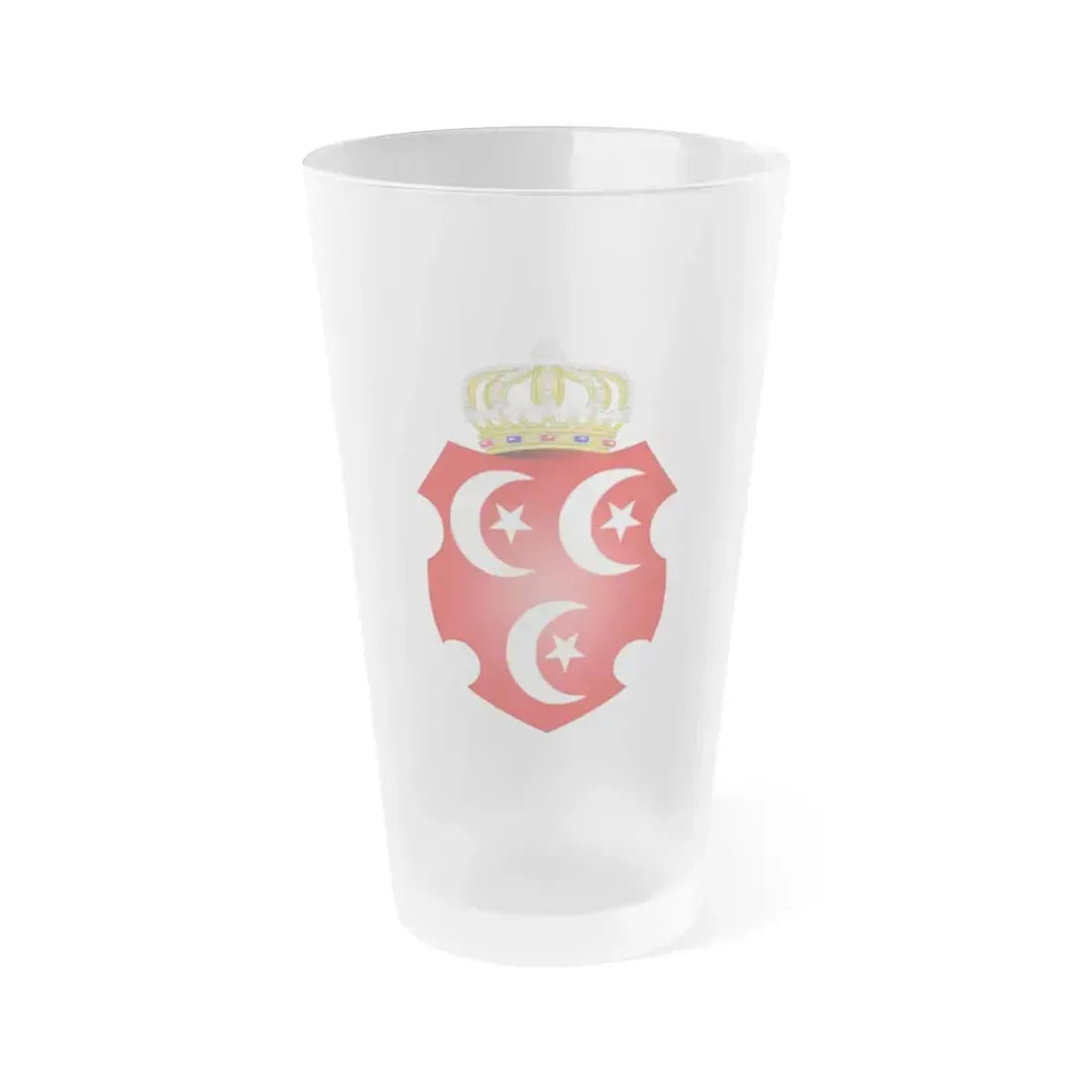 Coat of Arms of the Sultan of Egypt - Frosted Pint Glass 16oz 16oz Frosted - Go Mug Yourself
