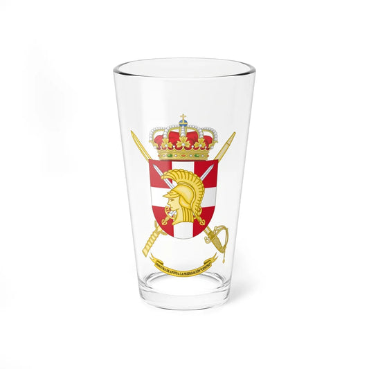 Coat of Arms of the Training Command - Centro (Spain) (Coat of Arms) Pint Glass 16oz 16oz - Go Mug Yourself