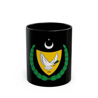 Coat of arms of the Turkish Federated State of Cyprus - Black Coffee Mug 11oz - Go Mug Yourself