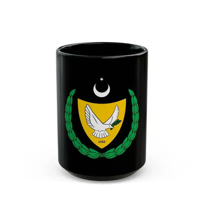 Coat of arms of the Turkish Federated State of Cyprus - Black Coffee Mug 15oz - Go Mug Yourself
