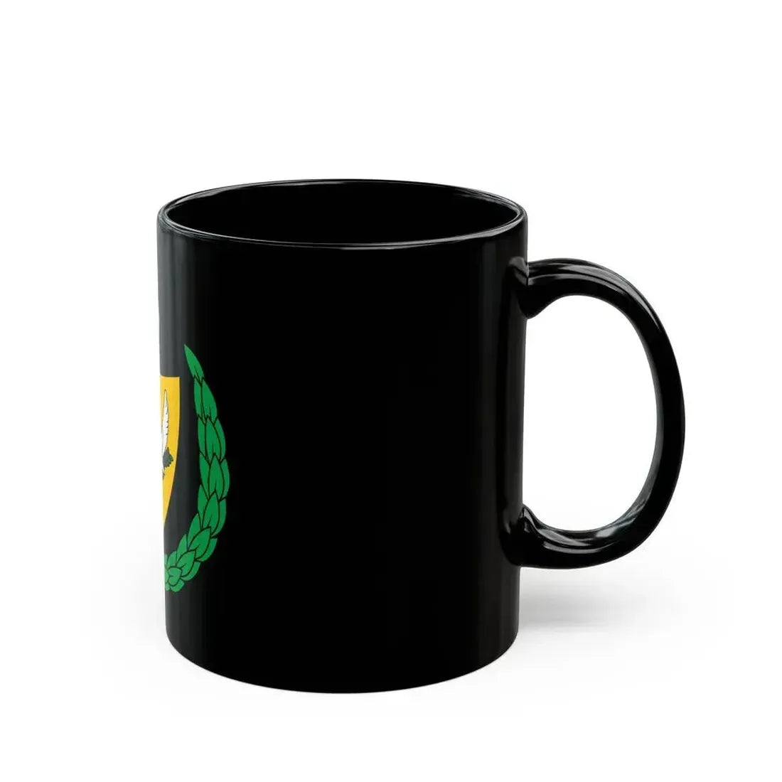 Coat of arms of the Turkish Federated State of Cyprus - Black Coffee Mug - Go Mug Yourself