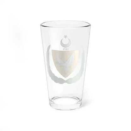 Coat of arms of the Turkish Federated State of Cyprus - Pint Glass 16oz - Go Mug Yourself