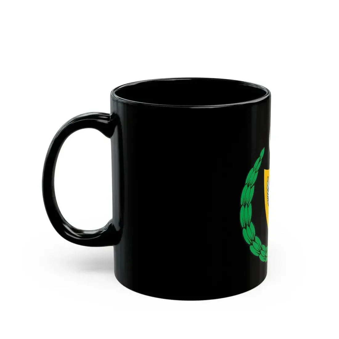 Coat of arms of the Turkish Republic of Northern Cyprus (1983-2007) - Black Coffee Mug - Go Mug Yourself