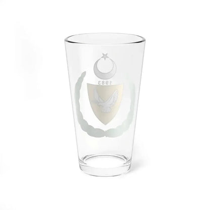 Coat of arms of the Turkish Republic of Northern Cyprus (1983-2007) - Pint Glass 16oz - Go Mug Yourself
