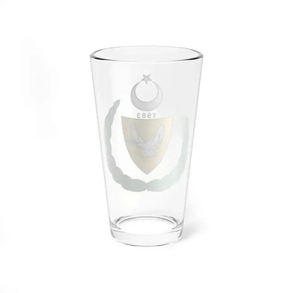 Coat of arms of the Turkish Republic of Northern Cyprus (1983-2007) - Pint Glass 16oz - Go Mug Yourself