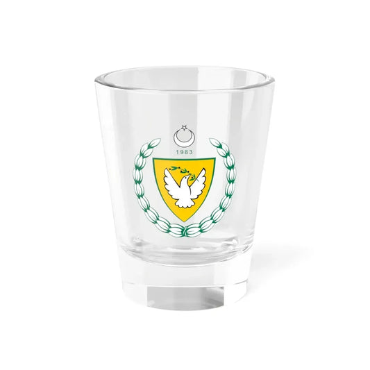 Coat of arms of the Turkish Republic of Northern Cyprus - Shot Glass 1.5oz 1.5oz - Go Mug Yourself