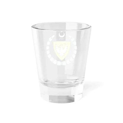 Coat of arms of the Turkish Republic of Northern Cyprus - Shot Glass 1.5oz - Go Mug Yourself