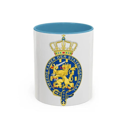 Coat of arms of the Tweede Kamer - Accent Coffee Mug 11oz Light Blue - Go Mug Yourself
