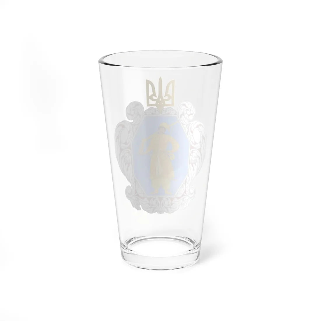 Coat of arms of the Ukrainian State (Ukraine) (Coat of Arms) Pint Glass 16oz - Go Mug Yourself