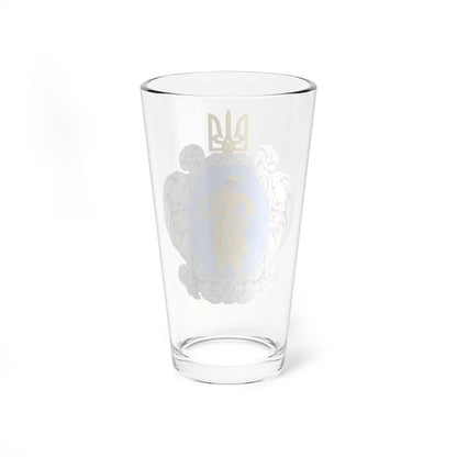 Coat of arms of the Ukrainian State (Ukraine) (Coat of Arms) Pint Glass 16oz - Go Mug Yourself