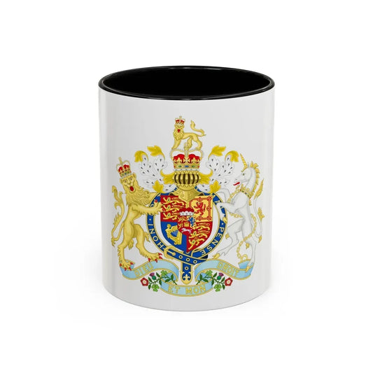 Coat of Arms of the United Kingdom (1801-1816) - Accent Coffee Mug 11oz Black - Go Mug Yourself