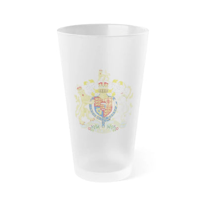 Coat of Arms of the United Kingdom (1801-1816) - Frosted Pint Glass 16oz-16oz-Frosted-Go Mug Yourself