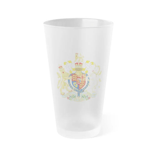 Coat of Arms of the United Kingdom (1801-1816) - Frosted Pint Glass 16oz-16oz-Frosted-Go Mug Yourself