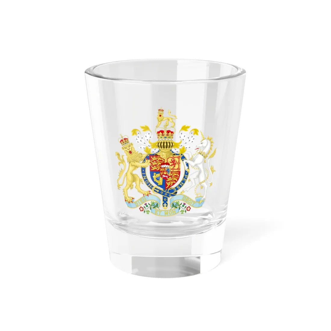 Coat of Arms of the United Kingdom 1801-1816 (United Kingdom) (Coat of Arms) Shot Glass 1.5oz 1.5oz - Go Mug Yourself