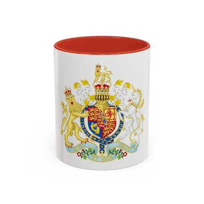 Coat of Arms of the United Kingdom (1816-1837) - Accent Coffee Mug 11oz Red - Go Mug Yourself