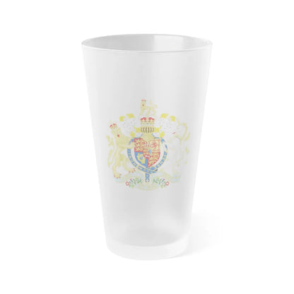 Coat of Arms of the United Kingdom (1816-1837) - Frosted Pint Glass 16oz-16oz-Frosted-Go Mug Yourself