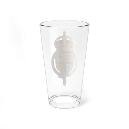 Coat of arms of the United Kingdom 1901-1952 abridged arms variant 1 (United Kingdom) (Coat of Arms) Pint Glass 16oz - Go Mug Yourself