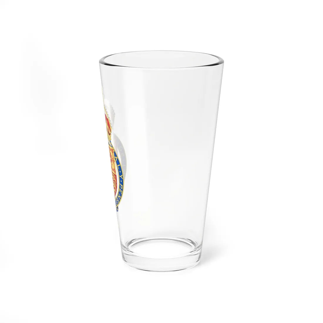 Coat of arms of the United Kingdom 1901-1952 abridged arms variant 1 (United Kingdom) (Coat of Arms) Pint Glass 16oz - Go Mug Yourself