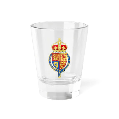 Coat of arms of the United Kingdom 1901-1952 abridged arms variant 1 (United Kingdom) (Coat of Arms) Shot Glass 1.5oz 1.5oz - Go Mug Yourself