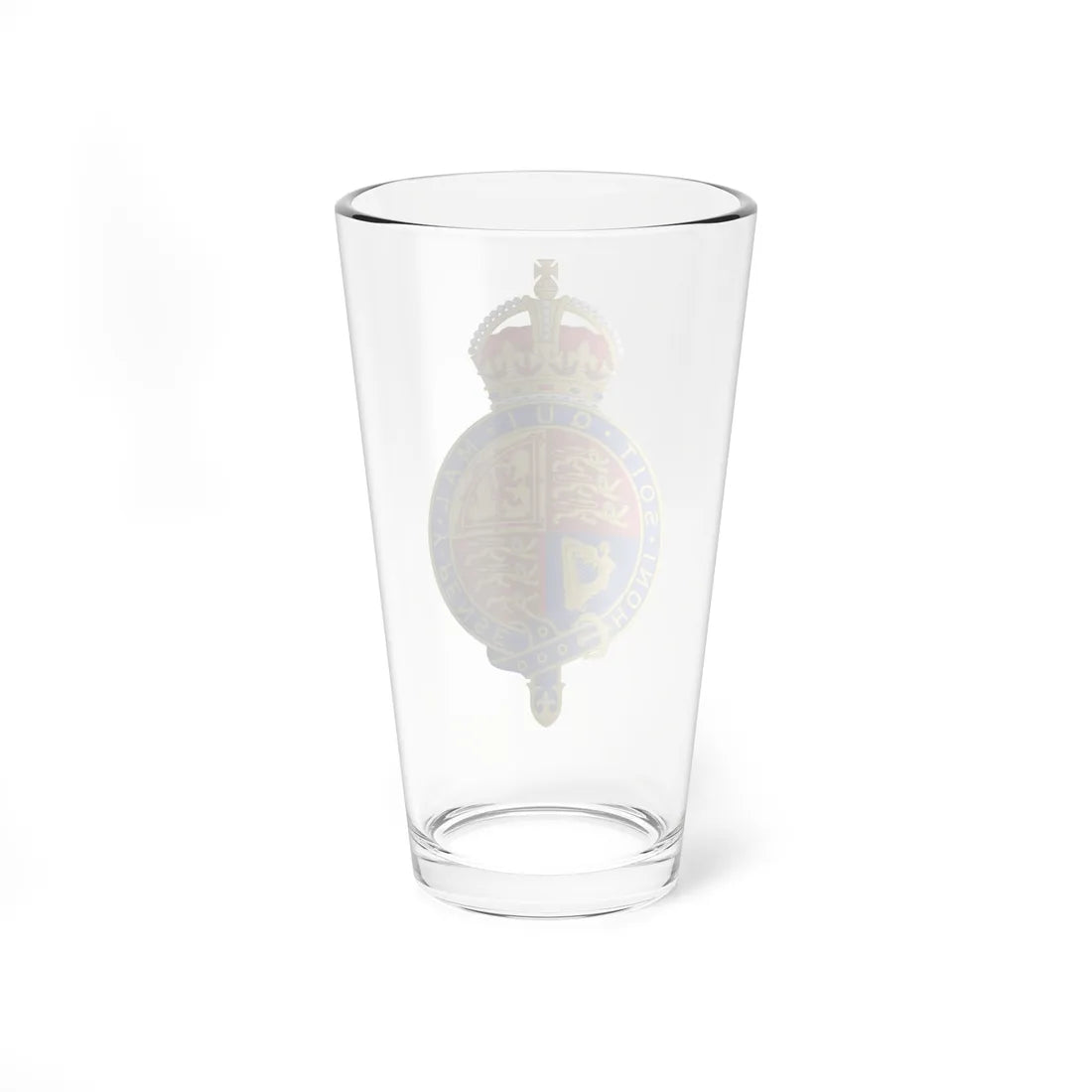 Coat of arms of the United Kingdom 1901-1952 abridged arms variant 2 (United Kingdom) (Coat of Arms) Pint Glass 16oz - Go Mug Yourself