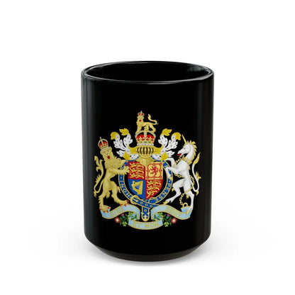 Coat of arms of the United Kingdom (1901-1952) - Black Coffee Mug-15oz-Go Mug Yourself